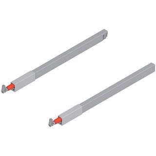 Reling podłużny TANDEMBOX (górny) do szuf. z wys. frontem dł.=450 mm lewy/prawy do TANDEMBOX antaro do+R9006 szara*P/U: 30 (ZRG.337RSICRE*R+L) BLUM