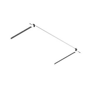 TANDEMBOX Stabilizacja boczna (montowany do góry) dł.=600 mm KB=1200 mm pełen wysuw szuf. standardowa/szuf. z wys. frontem+R7037 ciemnosz (ZST.600BA)