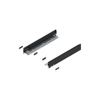 Bok szuflady LEGRABOX,  wysokość N (66.5 mm),  dł.=450 mm,  lewy/prawy,  do     LEGRABOX pure+czarny mat*P/U: 1/5 (770N4502S)   BLUM