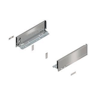 Bok szuflady LEGRABOX,  wysokość M (90.5 mm),  dł.=300 mm,  lewy/prawy,  do     LEGRABOX pure+inox-szczotk.-lakier.*P/U: 1/5 (770M3002I)   BLUM