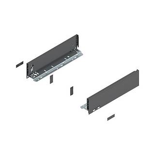 Bok szuflady LEGRABOX,  wysokość M (90.5 mm),  dł.=350 mm,  lewy/prawy,  do     LEGRABOX pure+antracyt mat*P/U: 1/5 (770M3502S)   BLUM