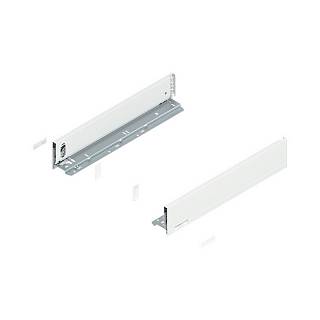 Bok szuflady LEGRABOX,  wysokość M (90.5 mm),  dł.=450 mm,  lewy/prawy,  do     LEGRABOX pure+jedwabiście biały mat*P/U: 1/5 (770M4502S)   BLUM