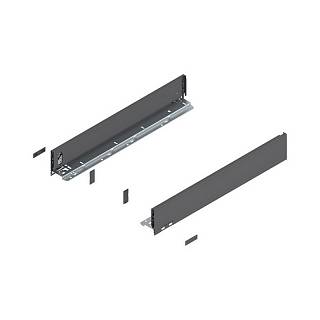 Bok szuflady LEGRABOX,  wysokość M (90.5 mm),  dł.=550 mm,  lewy/prawy,  do     LEGRABOX pure+antracyt mat*P/U: 1/5 (770M5502S)   BLUM