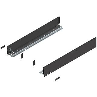 Bok szuflady LEGRABOX,  wysokość M (90.5 mm),  dł.=600 mm,  lewy/prawy,  do     LEGRABOX pure+czarny mat*P/U: 1/3 (770M6002S)   BLUM