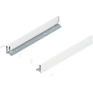Bok szuflady LEGRABOX,  wysokość M (90.5 mm),  dł.=650 mm,  lewy/prawy,  do     LEGRABOX pure+jedwabiście biały mat*P/U: 1/3 (770M6502S)   BLUM