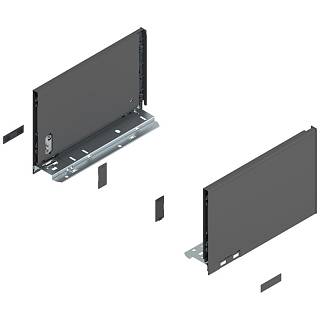 Bok szuflady LEGRABOX,  wysokość C (177 mm),  dł.=270 mm,  lewy/prawy,  do     LEGRABOX pure+antracyt mat*P/U: 1/5 (770C2702S)   BLUM