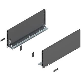 Bok szuflady LEGRABOX,  wysokość C (177 mm),  dł.=450 mm,  lewy/prawy,  do     LEGRABOX pure+antracyt mat*P/U: 1/5 (770C4502S)   BLUM