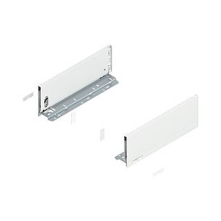 Bok szuflady LEGRABOX,  wysokość K (128.5 mm),  dł.=350 mm,  lewy/prawy,  do     LEGRABOX pure+jedwabiście biały mat*P/U: 1/5 (770K3502S)   BLUM