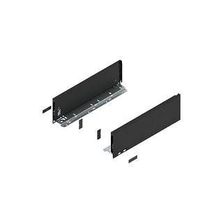 Bok szuflady LEGRABOX,  wysokość K (128.5 mm),  dł.=400 mm,  lewy/prawy,  do     LEGRABOX pure+czarny mat*P/U: 1/5 (770K4002S)   BLUM