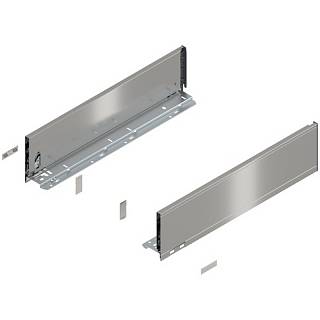 Bok szuflady LEGRABOX,  wysokość K (128.5 mm),  dł.=500 mm,  lewy/prawy,  do     LEGRABOX pure+inox-szczotk.-lakier.*P/U: 1/5 (770K5002I)   BLUM