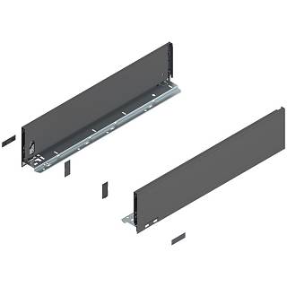 Bok szuflady LEGRABOX,  wysokość K (128.5 mm),  dł.=550 mm,  lewy/prawy,  do     LEGRABOX pure+antracyt mat*P/U: 1/5 (770K5502S)   BLUM