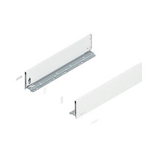 Bok szuflady LEGRABOX,  wysokość K (128.5 mm),  dł.=550 mm,  lewy/prawy,  do     LEGRABOX pure+jedwabiście biały mat*P/U: 1/5 (770K5502S)   BLUM