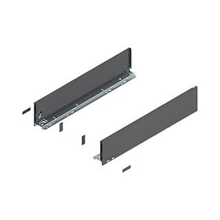 Bok szuflady LEGRABOX,  wysokość K (128.5 mm),  dł.=600 mm,  lewy/prawy,  do     LEGRABOX pure+antracyt mat*P/U: 1/3 (770K6002S)   BLUM