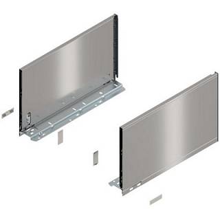 Bok szuflady LEGRABOX,  wysokość F (241 mm),  dł.=400 mm,  lewy/prawy,  do     LEGRABOX pure+inox-szczotk.-lakier.*P/U: 1/5 (770F4002I)   BLUM
