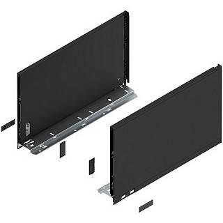 Bok szuflady LEGRABOX,  wysokość F (241 mm),  dł.=400 mm,  lewy/prawy,  do     LEGRABOX pure+czarny mat*P/U: 1/5 (770F4002S)   BLUM