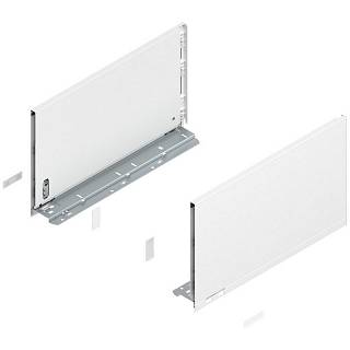 Bok szuflady LEGRABOX,  wysokość F (241 mm),  dł.=400 mm,  lewy/prawy,  do     LEGRABOX pure+jedwabiście biały mat*P/U: 1/5 (770F4002S)   BLUM