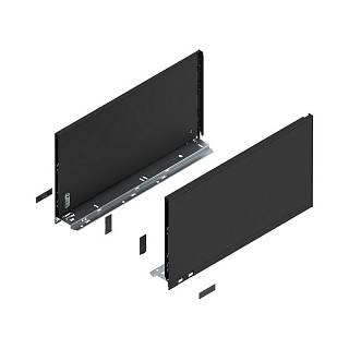 Bok szuflady LEGRABOX,  wysokość F (241 mm),  dł.=450 mm,  lewy/prawy,  do     LEGRABOX pure+czarny mat*P/U: 1/5 (770F4502S)   BLUM