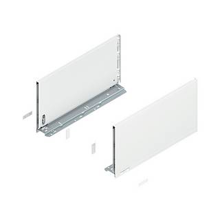 Bok szuflady LEGRABOX,  wysokość F (241 mm),  dł.=450 mm,  lewy/prawy,  do     LEGRABOX pure+jedwabiście biały mat*P/U: 1/5 (770F4502S)   BLUM