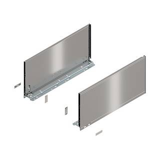 Bok szuflady LEGRABOX,  wysokość F (241 mm),  dł.=500 mm,  lewy/prawy,  do     LEGRABOX pure+inox-szczotk.-lakier.*P/U: 1/5 (770F5002I)   BLUM
