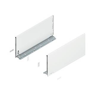 Bok szuflady LEGRABOX,  wysokość F (241 mm),  dł.=500 mm,  lewy/prawy,  do     LEGRABOX pure+jedwabiście biały mat*P/U: 1/5 (770F5002S)   BLUM