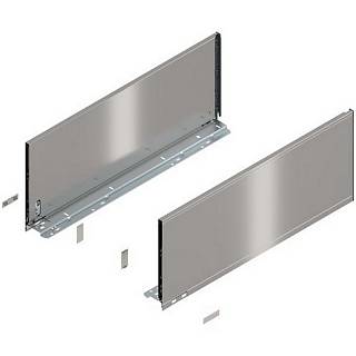 Bok szuflady LEGRABOX,  wysokość F (241 mm),  dł.=600 mm,  lewy/prawy,  do     LEGRABOX pure+inox-szczotk.-lakier.*P/U: 1/3 (770F6002I)   BLUM