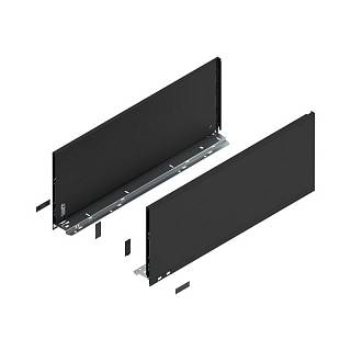 Bok szuflady LEGRABOX,  wysokość F (241 mm),  dł.=600 mm,  lewy/prawy,  do     LEGRABOX pure+czarny mat*P/U: 1/3 (770F6002S)   BLUM