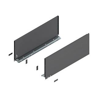 Bok szuflady LEGRABOX,  wysokość F (241 mm),  dł.=600 mm,  lewy/prawy,  do     LEGRABOX pure+antracyt mat*P/U: 1/3 (770F6002S)   BLUM