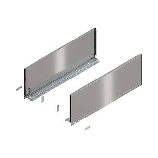 Bok szuflady LEGRABOX,  wysokość F (241 mm),  dł.=650 mm,  lewy/prawy,  do     LEGRABOX pure+inox-szczotk.-lakier.*P/U: 1/3 (770F6502I)   BLUM
