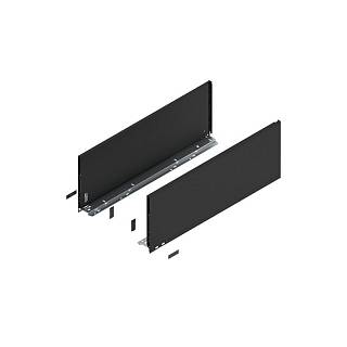 Bok szuflady LEGRABOX,  wysokość F (241 mm),  dł.=650 mm,  lewy/prawy,  do     LEGRABOX pure+czarny mat*P/U: 1/3 (770F6502S)   BLUM