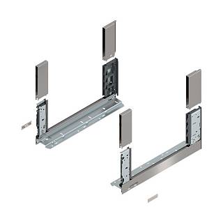 Bok szuflady LEGRABOX,  wysokość C (177 mm),  dł.=400 mm,  lewy/prawy,  do     LEGRABOX free+inox-szczotk.-lakier.*P/U: 1/5 (780C4002I)   BLUM