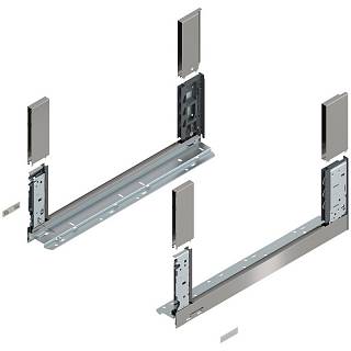 Bok szuflady LEGRABOX,  wysokość C (177 mm),  dł.=500 mm,  lewy/prawy,  do     LEGRABOX free+inox-szczotk.-lakier.*P/U: 1/5 (780C5002I)   BLUM