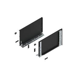 Bok szuflady LEGRABOX (wewnętrzny),  wysokość F (241 mm),  dł.=400 mm,      lewy/prawy,  do LEGRABOX pure+czarny mat*P/U: 1/5 (770F4001S)   BLUM