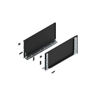 Bok szuflady LEGRABOX (wewnętrzny),  wysokość F (241 mm),  dł.=500 mm,      lewy/prawy,  do LEGRABOX pure+czarny mat*P/U: 1/5 (770F5001S)   BLUM