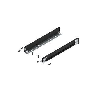 Bok szuflady LEGRABOX (wewnętrzny),  wysokość M (90.5 mm),  dł.=650 mm,      lewy/prawy,  do LEGRABOX pure+czarny mat*P/U: 1/3 (770M6501S)   BLUM