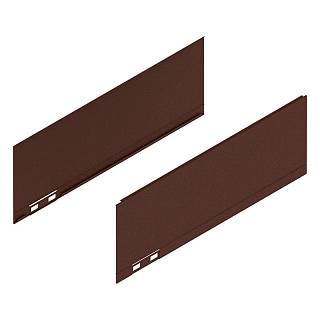 LEGRABOX Element dekoracyjny wys. K (128.5 mm) dł.=350 mm prawy+lewy+noble rust*P/U: 10 (770K350AS) BLUM