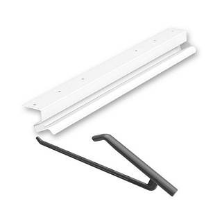 LINA Basic - profil z 9 wieszakami na spodnie/ dł. 460 mm/ biały