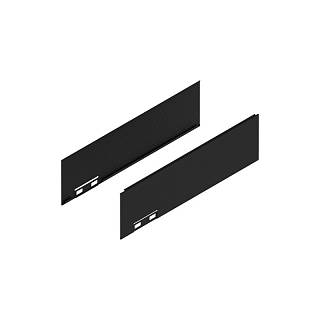 LEGRABOX Element dekoracyjny,  wysokość M (90.5 mm),  dł.=300 mm,      prawy+lewy+czarny carb./carb.look*P/U: 20 (770M300ASGC)   BLUM