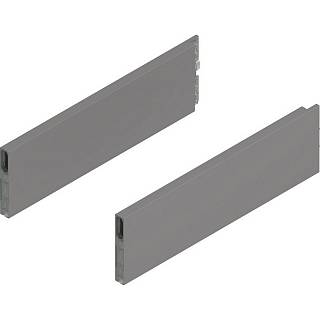 MERIVOBOX BOXCAP,  dł.=350 mm,  wysokość E,  lewy/prawy+szary indium     mat*P/U: 10 (ZL4.350S.E)   BLUM
