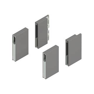 MERIVOBOX BOXCOVER,  wysokość E,  przedni/tylny,  lewa/prawa+szary indium     mat*P/U: 1/20 (ZL4M00808)   BLUM