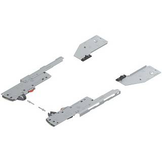 Zestaw TIP-ON BLUMOTION do LEGRABOX,  Typ L1,  dł. NL=350-750 mm,  waga=0-20 kg,  prawy+lewy,  R7035 jasnoszara*P/U: 1/22 (T60L9340) BLUM