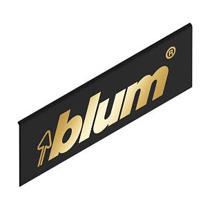 BLUM ZA7.0700.BLAB LEGRABOX Zaślepka,  prawy ,  lewy,  wysokość M,  prostokątna,  symetr.,  nadrukowany (blum) czarny mat
