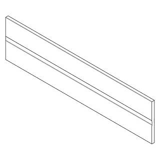 ORGA-LINE listwa poprzeczna do przycięcia do szuf. z wys. frontem TANDEMBOX aluminium+R9006 szara*P/U: 15 (Z40L477A) BLUM