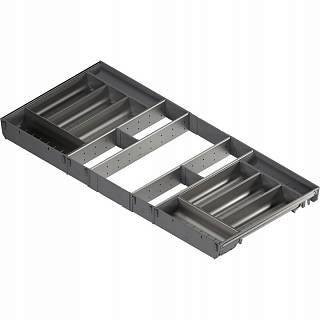 ORGA-LINE wkład z pojemnikami (cał. wypełnienie)do szuf.TANDEMBOXdł.NL=450 mm szer. korpusu KB=1000 mm+i nox*P/U: 1 (ZSI.10VEI4) BLUM