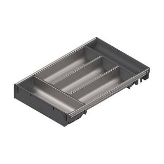 ORGA-LINE wkład z pojemnikami,  Szuflada TANDEMBOX,  dł. 450 мм,  KB 800 мм,  szer. 280 мм+inox*P/U: 1 (ZSI.450BI3N) BLUM