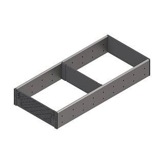 ORGA-LINE wkład z przegródkami,  Szuflada TANDEMBOX,  dł. 450 мм,  KB 1000 мм,  szer. 194 мм+inox*P/U: 1 (ZSI.450FI2N) BLUM