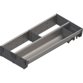 ORGA-LINE wkład kombi (część. wypełnienie)do szuf.TANDEMBOXdł.NL=450 mm szer. korpusu KB=1000 mm szer.=200 mm+inox*P/U: 1 (ZSI.450KI2NORGA) BLUM
