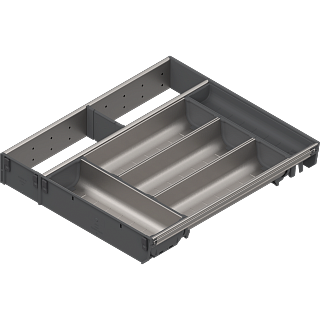 ORGA-LINE wkład kombi (częściowe wypełnienie),  szuflada standardowa TANDEMBOX,  dł. NL=450 мм,  KB=1000 мм,  szer. 377 мм+inox*P/U: 1 (ZSI.450KI4N) BLUM