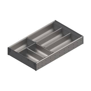 ORGA-LINE wkład z pojemnikami (częściowe wypełnienie),  szuflada standardowa TANDEMBOX,  dł. NL=500 мм,  szer. 282 мм,  SPACE CORNER+inox*P/U: 1 (ZSI.500B