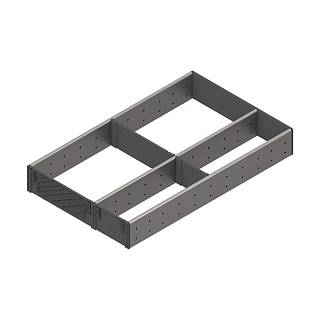 ORGA-LINE wkład z przegródkami,  Szuflada TANDEMBOX,  dł. 500 мм,  KB 1200 мм,  szer. 291 мм+inox*P/U: 1 (ZSI.500FI3) BLUM