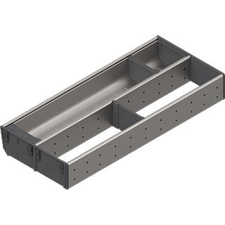ORGA-LINE wkład kombi (część. wypełnienie)do szuf.TANDEMBOXdł.NL=500 mm szer. korpusu KB=1000 mm szer.=200 mm+inox*P/U: 1 (ZSI.500KI2NORGA) BLUM
